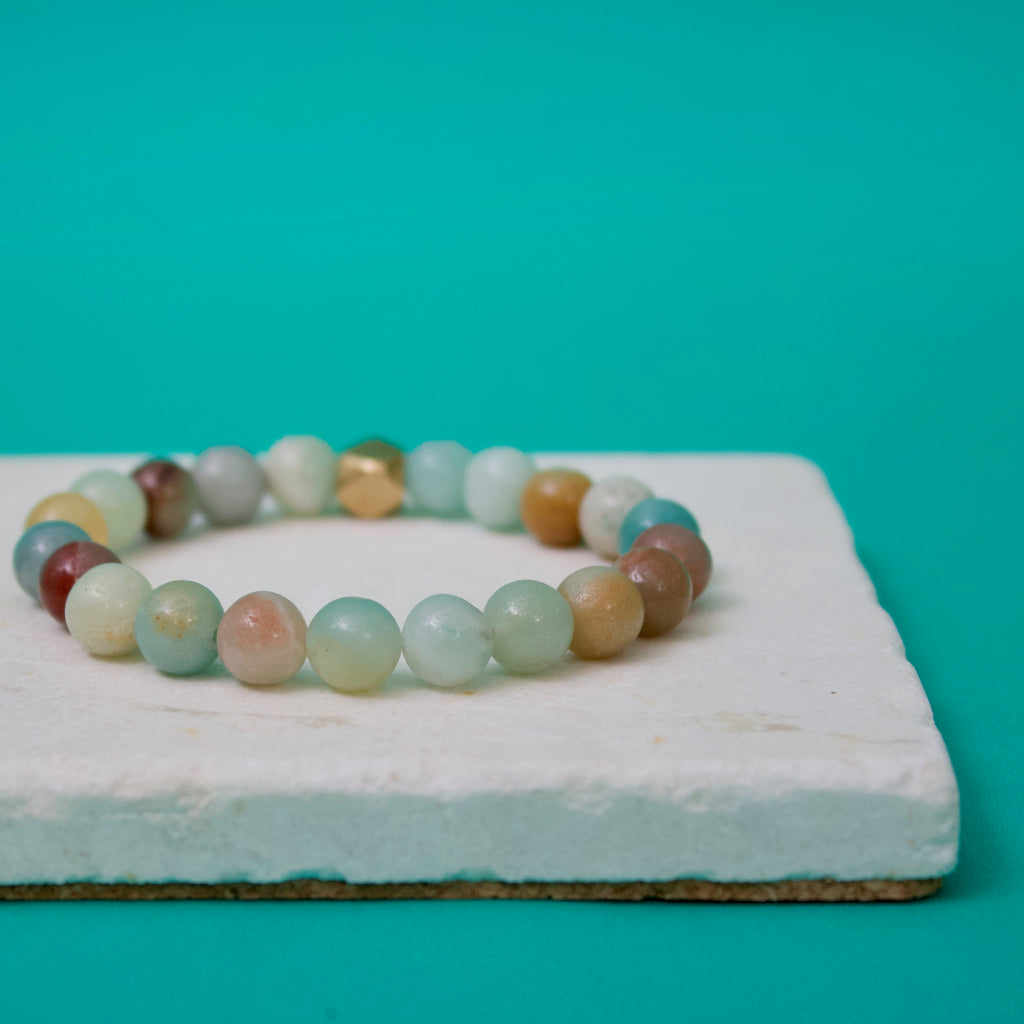 Multicolor Amazonite Gemstone Bracelet