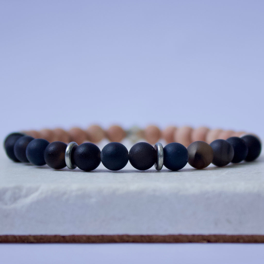 The Juno Mini | Black Druzy Agate