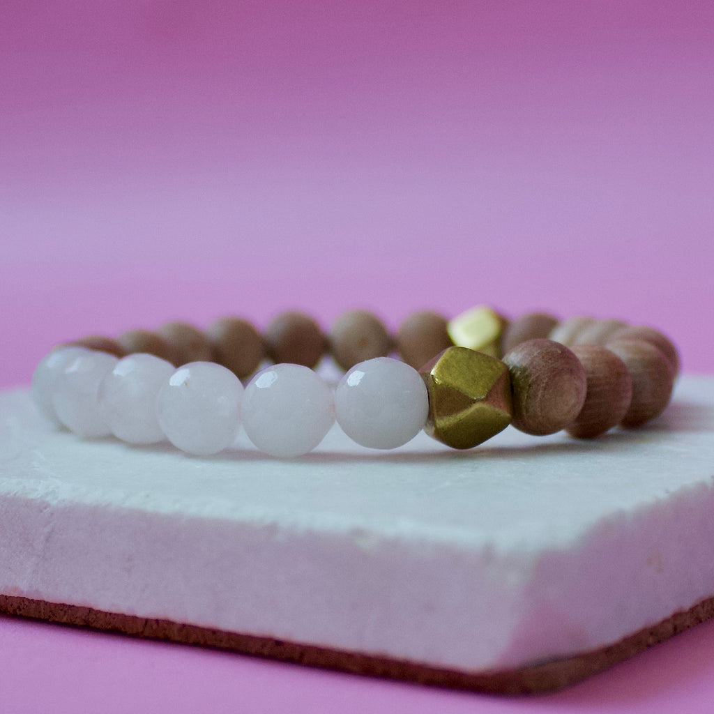 The Rhea | Faceted Rose Quartz